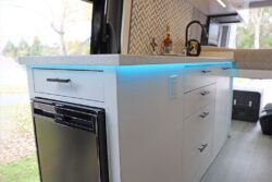 interior sprinter van conversion interior sink lighting